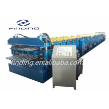 Metal roofing sheet double layer cold roll making machine